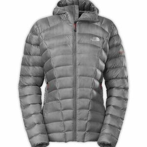 The North Face Summit Series Gray Down Jacket.